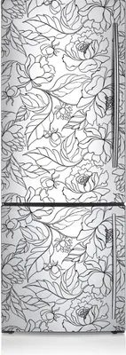 Produktbild von Magnete Küche Kühlschrank Kühlschrankmagnete 70x190 cm - Pfingstrosenblumen.