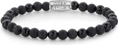 Image de Rebel & Rose Armband Black Rocks RR-60033-S-L Herren