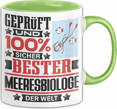 Produktbild von Meeresbiologe Geschenk Lustiger Spruch für Meeresbiologe Geschenkidee Bester Meeresbiologe Der Welt (Grün)