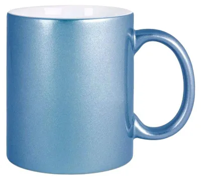 Produktbild von Plottermarie Sublimationsrohlinge Sublimations-Tassen für personalisierte Geschenkideen – Sublimationsrohlinge, Fotogeschenke, Personalisierung & DIY Perlmutt Tassen Subli Light Blue 2er Set