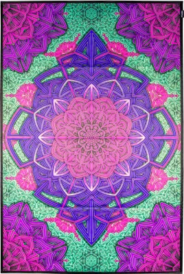 Produktbild von PSYWORK Schwarzlicht Stoffposter Neon "Mirror Of Souls", 150x225cm