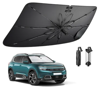Immagine prodotto di Parasole per parabrezza anteriore per Citroën C5 Aircross dal 2018 al 2025, parasole interno per auto