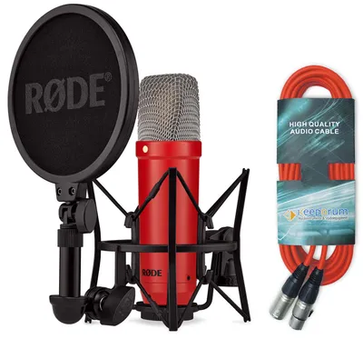 Productafbeelding van Rode NT1 Signature Red microfoon, rood, met XLR-kabel, rood