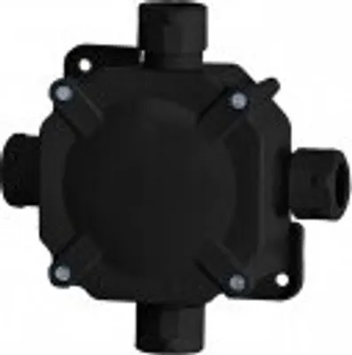 Produktbild von Aufputzdose, hermetisch IP67, schwarz, F-elektro F1.0222
