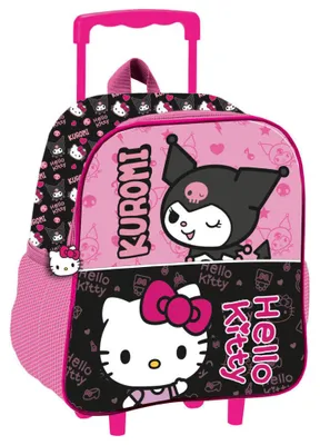 Productafbeelding van Hello Kitty & Kuromi, rollende 3D-rugzak, 32 cm