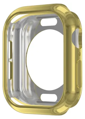 Immagine prodotto di Per Apple Watch Series 11 / 10 42 mm TPU Custodia protettiva con design a fori rotondi Oro