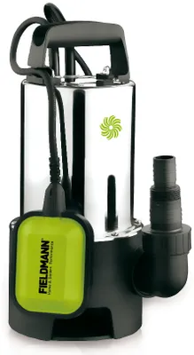 Obrázek produktu pro FIELDMANN FVC 4002 EK Kalové čerpadlo, max. průtok 14 500 l/h, max. hloubka ponoru 8 m, max. výtlak 10 m, max. velikost pevných příměsí 25 mm, délka přívodního kabelu 10m