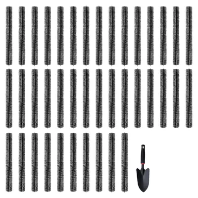 Produktbild von VEVOR Dachrinnenbürste mit 30 FT Länge, 4,33" (Durchmesser) Dachrinnenbürste Laubschutz passend für 5 Zoll Dachrinnen, verzinkter Stahldraht Dachrinnenbürste, keine Werkzeuge, DIY Dachrinnen Laubschutz zum Fernhalten von Schmutz, 40 Stück, 120 ft