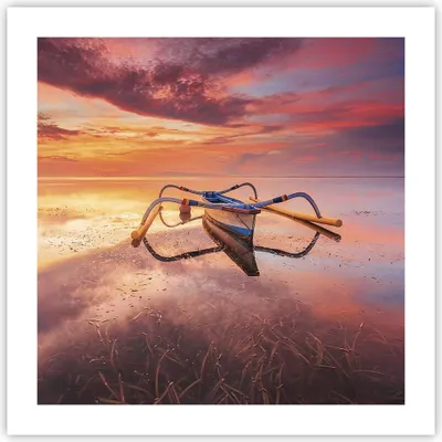 Produktbild von Poster - Poster ohne Rahmen - £ódŸ Westen Die Sonne - 50x50 cm - Wand Bild - Wanddeko - Wandbilder - Kunstposter - Wandposter - Bilder - Kunstdruck - Wanddekoration - Wandbild - P2XAC50x50-4433