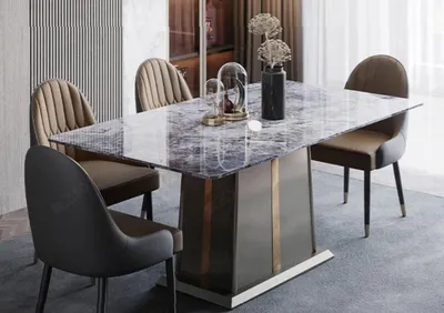 Immagine prodotto di Cucina in stile marmo Tavoli da pranzo moderni Sala da pranzo Mobili Design