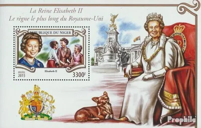 Produktbild von Briefmarken Niger 2015 Mi Block 470 (kompl. Ausg.) postfrisch Elisabeth II