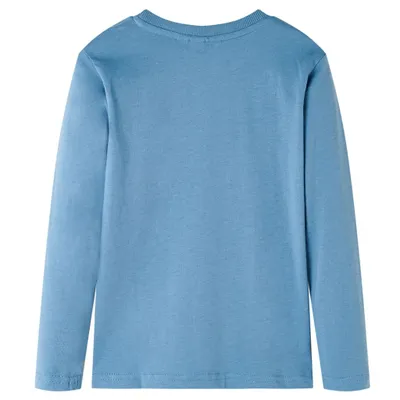 Immagine prodotto di vidaXL Camicia a maniche lunghe per bambini blu medio 92