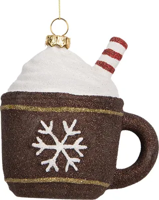 Produktbild von Clayre & Eef Weihnachtsanhänger 9x7x10 cm Braun Kunststoff Tassen