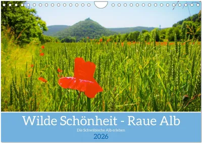 Produktbild von Wilde Schönheit - Raue Alb (Wandkalender 2026 DIN A4 quer), CALVENDO Monatskalender