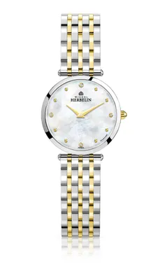 Produktbild von Michel Herbelin 17116/BT89 Damen-Uhr Epsilon Diamanten Analog Quarz Edelstahl-Band