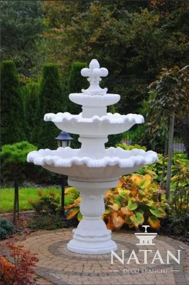 Produktbild von Zierbrunnen Springbrunnen Skulptur Brunnen Deko Garten Fontaine Teich 187cm