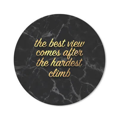 Produktbild von MuchoWow® Mauspad Mousepad Zitate - Sprichwörter - Gold - Marmor 40x40 cm - Mousepads - Maus Mat - Pad - Mausunterlage - Schreibtisch Accessoires