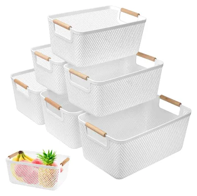 Produktbild von Omgoods – Set aus 6 Aufbewahrungsboxen – Belüftbare Aufbewahrungslösungen für die Küche