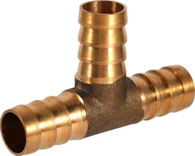 Produktbild von Messing t Stück 3 Wege Kraftstoffschlauchanbeter 12 mm für Druckluftölgasrohr