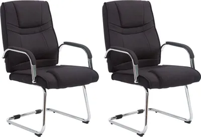 Produktbild von 2er Set Stühle Attila Stoff schwarz