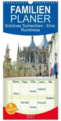 Image de Familienplaner 2027 - Schönes Tschechien - Eine Rundreise mit 5 Spalten (Wandkalender, 21 x 45 cm) CALVENDO