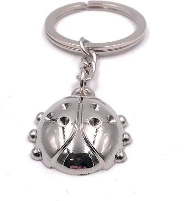 Image de Onwomania Porte-clés Grosse coccinelle Porte-bonheur Pendentif métal Charm