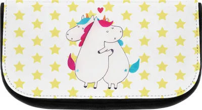 Produktbild von Mr. & Mrs. Panda Necessaire Einhorn Mitteilung - Weiß - Geschenk, Unicorn, Liebe, Lustig, kulturtäschchen, Kulturtasche, Organizer, Valentinstag, Make-Up Tasche, Partner