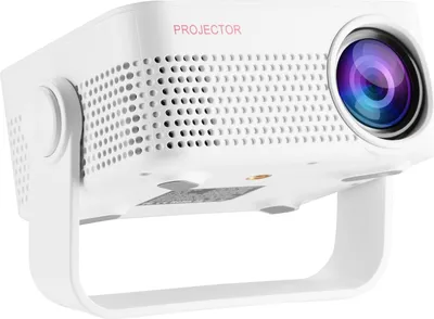 Immagine prodotto di INF Proiettore Portatile Domestico 3D & WiFi, Supporto 1080P, HDMI/USB/TF Bianco