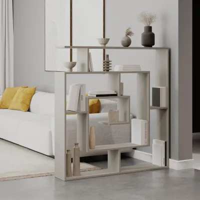 Immagine prodotto di Libreria cashmere con 9 ripiani Labirent 125x22x129