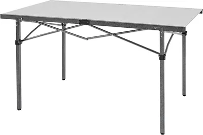 Immagine prodotto di Tavolo da campeggio in alluminio con piano ripiegabile e borsa da trasporto, capacità fino a 80 kg - Argento