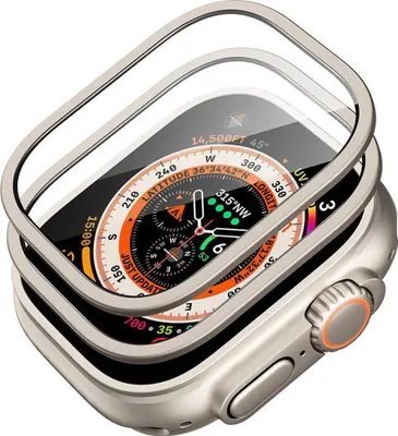 Obrázok produktu pre ESR - Armorite ochranné sklo (2 kusy) pre Apple Watch Ultra / Ultra 2 / Ultra 3 - titánová