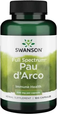 Productafbeelding van VoedingssupplementenSwanson Pau D'arco 500 Mg (100 capsules) 6979