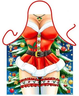 Productafbeelding van Feestelijke Kerstschort Sexy Santa Girl
