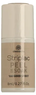 Produktbild von alessandro Striplac Peel or Soak 166 Good Spirit 8ml, 8 ml, Beige, Good Spirit, Färbung, Schutz, Verstärkung, Glanz, Flasche
