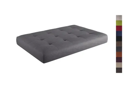 Produktbild von sunnypillow Palettenkissen Verona gesteppt Sitzkissen 120x60x15cm, Silver