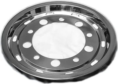 Produktbild von TruckKing Felgenkappe Edelstahl Radblende Radkappe für die Vorderachse LKW 22.5" 11.75" ET130