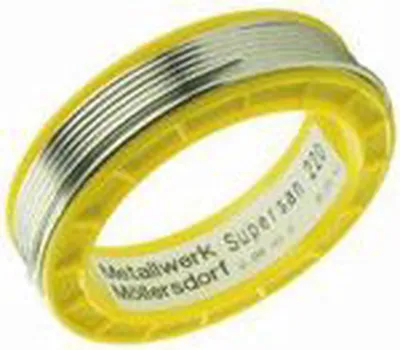 Obrázok produktu pre Wieland Moellersdorf Supersan Loetzinn žltá 2 mm pre 221 stupňov 250 g, 1 ks.