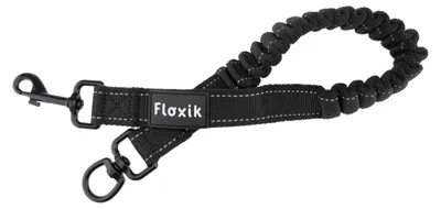 Obrázok produktu pre Elastický tlmič nárazov pre vodítko psa, čierna farba