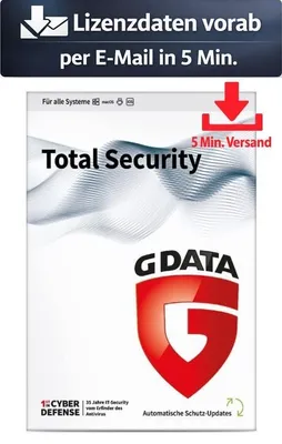 Produktbild von GData Total Security OEM (3 Device - 1 Jahr) ESD Antivirus Sicherheit 5 Min. Versand als Download per Mail