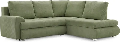 Produktbild von Ecksofa TOKIO V PRO mit Schlaffunktion und Bettwäschebehälter. Eleganter POSO-Stoff 047 Rechts (muster 1)