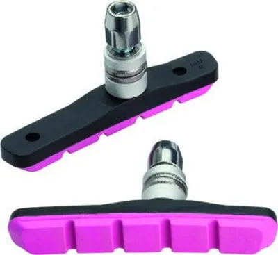 Image de Plaquettes de frein Jagwire Mountain Sport pour freins V-Brake 70 mm, rose - très résistantes, toutes conditions...