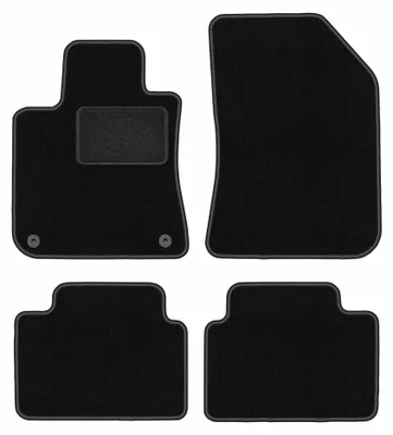 Productafbeelding van Velours automatten voor Peugeot 308 II vanaf 2013 (stationwagen) – 4-delig, zwart, op maat – Wielganizator LUX