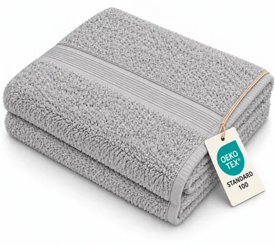 Immagine prodotto di Asciugamano da doccia in spugna 500 g/m² 70 x 140 cm argento