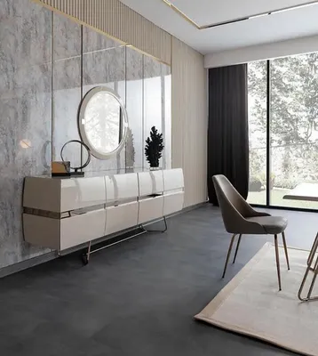Image de Buffet Console Commode Armoire de salon Miroir brillant