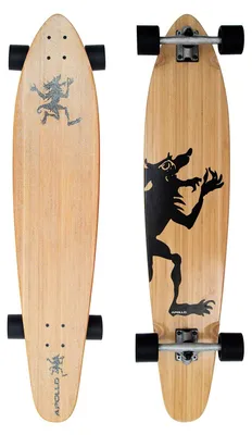 Productafbeelding van Bamboo longboard, compleet met T-sleutel