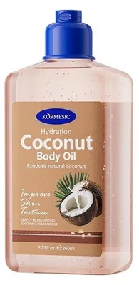 Produktbild von Kormesic Kokosnuss Massageöl | Körperöl für entspannende Massage, pflegendes Body Oil für Erwachsene