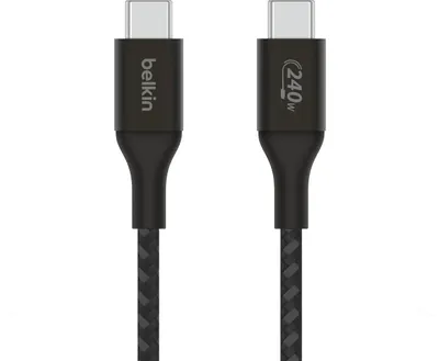Image de Belkin BOOST CHARGE 240W noir Câble USB-C/USB-C, 2m CAB015bt2MBK
