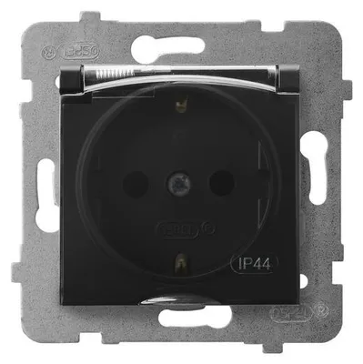 Obrázok produktu pre Ospel GPH-1US/m/33/d, Čierna, IP44, 16 A, 71 mm, 45 mm, 71 mm