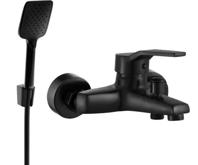 Zdjęcie produktu dla Mexen Caro R62 bateria wannowa z zestawem prysznicowym, czarna - 74663R62-70