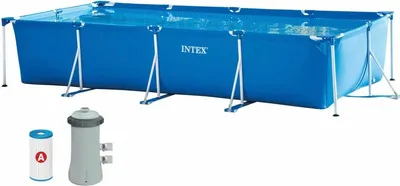 Produktbild von Intex 28274NP, 7127 l, Gerahmter Pool, Kind & Erwachsener, Leiter, Blau, 42,3 kg